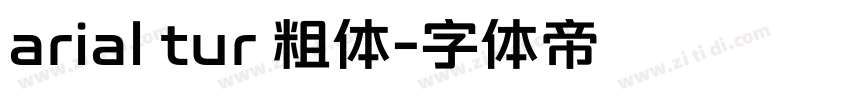 arial tur 粗体字体转换